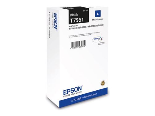 Epson T7561 - 50 ml - taille L - noir - original - cartouche d'encre