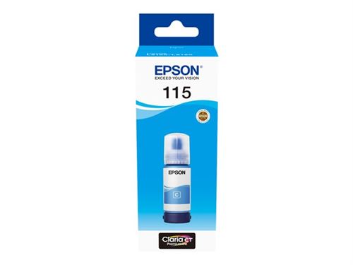 Epson EcoTank 115 - 70 ml - cyan - original - recharge d'encre - pour Epson L8160 L8180; EcoTank L8160