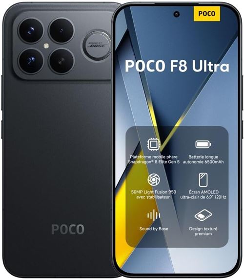 Acheter Smartphone Xiaomi POCO F8 Ultra 12/256Go Noir version européenne État correct - 479,00 € Smartphone Xiaomi POCO F8 Ultra 12/256Go Noir version européenne État correct - N/A reconditionné disponible sur Fnac