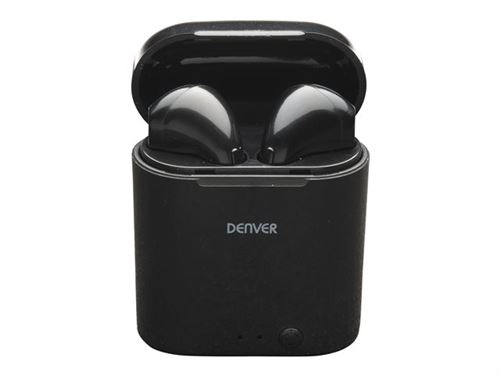 Denver Twe-36Blackmk3 - Écouteurs Sans Fil Avec Micro - Intra-Auriculaire - Bluetooth - Noir