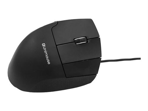 Non Communiqué Contour Unimouse - Souris Verticale - Ergonomique - Pour Droitiers - 7 Boutons - Filaire - Usb
