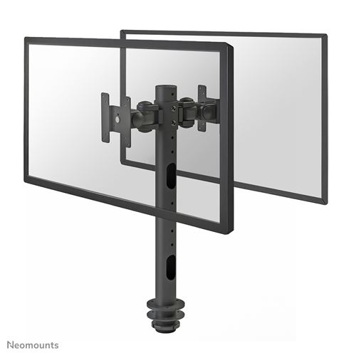 Neomounts FPMA-D050DBLACK x2 Support de table pour écran 25,4 cm (10) - 76,2 cm (30) noir réglable en hauteur, inclinable, mobile, rotatif