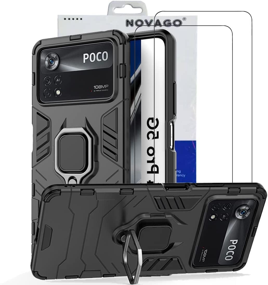 Coque Transparente + 2 Verres Trempés Pour Xiaomi Poco X4 Pro 5G - TPU Silicone - Magnétique - Neuf