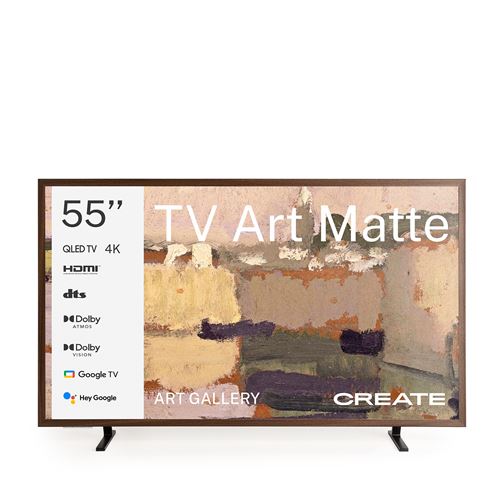 TV ART MATTE Téléviseur intelligent QLED 4K 55' avec écran antireflet et galerie d'art