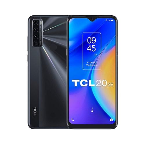 Smartphone TCL 20 SE T671H 6.8 HD+ Qualcomm Snapdragon 460 4Go 64Go Android 11 Noir