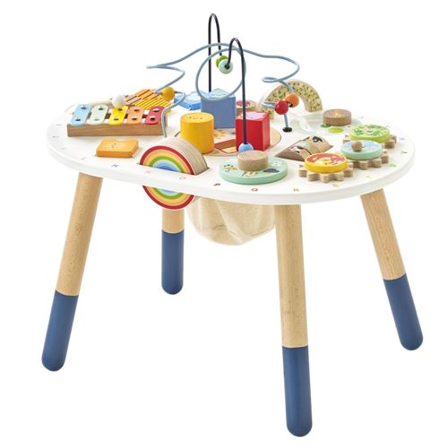 Non Communiqué Orange Table D'activités En Bois - Multicolore