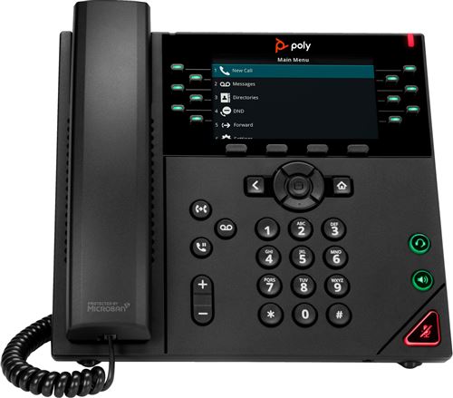 Poly VVX 450 Business IP Phone - Téléphone VoIP - (conférence) à trois capacité d appel - SIP, SDP - 12 lignes