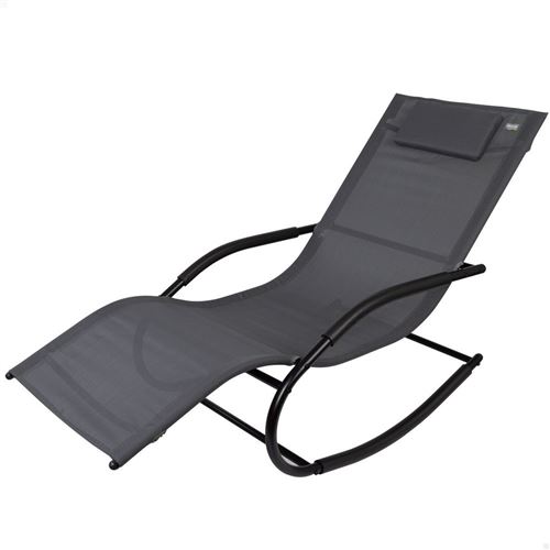 Chaise longue Aktive Noir 158 x 83 x 56 cm