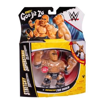 Figurine extensible - GOO JIT ZU WWE - The Rock - 11 cm - Texture élastique - Extensible 3x - 1