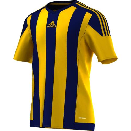 Adidas Striped 15 jaune/bleu marine 7/8 ans Maillot Adulte Homme