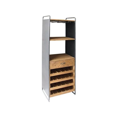 Range Bouteilles Metal & Wood (59 x 179 x 39 cm)