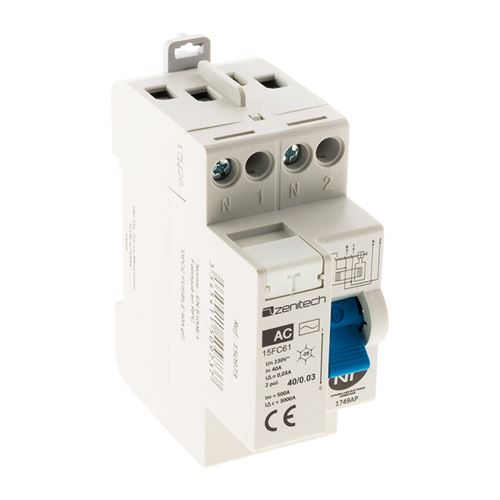 Zenitech - Interrupteur différentiel 40/2 30mA Type AC NF