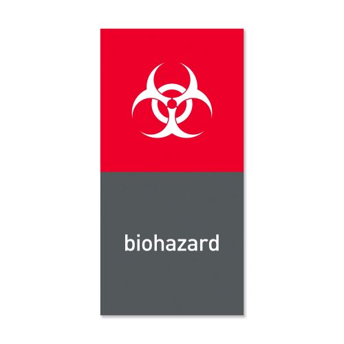 simplehuman Étiquette De Poubelle Magnétique « Biohazard »
