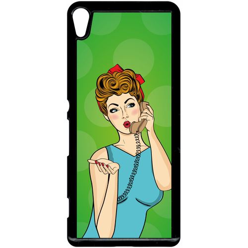 Coque Sony Xperia Xa Pin Up Fond Vert
