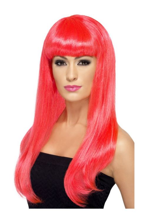 Perruque babelicious rose fluo