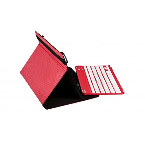 SilverHT Etui Universel Gripcase Clavier (9 à 10,1 Rouge-)