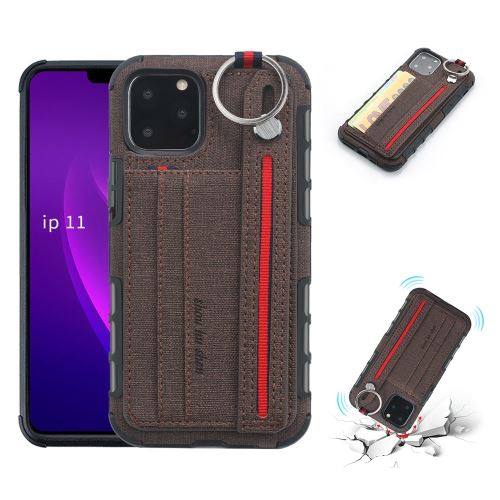 Coque de protection Multifonctionnel pour Apple iPhone 11 6.1 - Brun