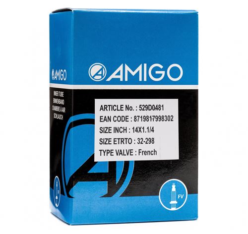 AMIGO tube intérieur 14 x 1 1/4 (32-298) FV 42 mm
