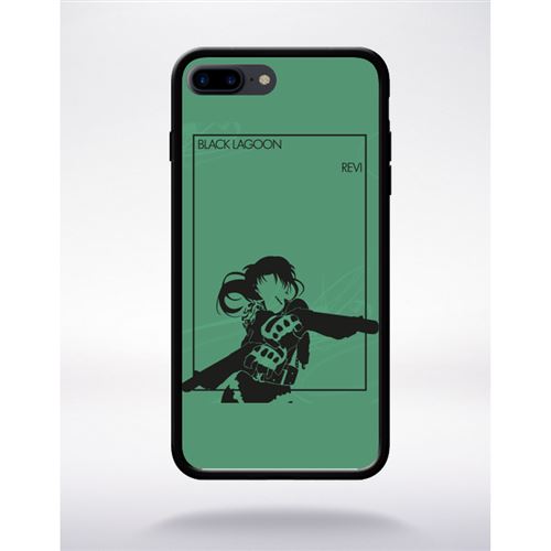 Coque black lagoon revi compatible apple iphone 7 plus bord noir silicone