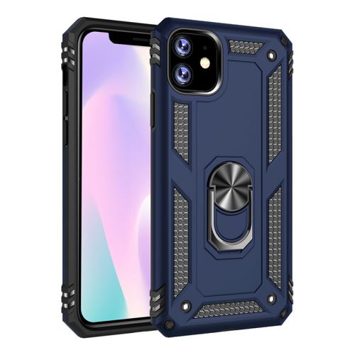 Coque anti-choc souple avec support de bague pour Apple iPhone 11 6.1 - Bleu