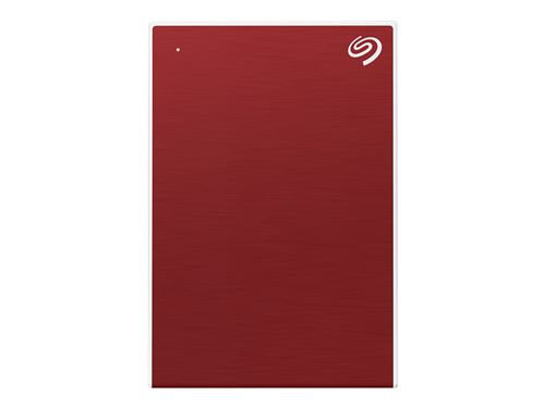Seagate One Touch HDD STKB1000403 - Disque dur - 1 To - externe (portable) - USB 3.2 Gen 1 - rouge - avec 2 ans de Seagate Rescue Data Recovery
