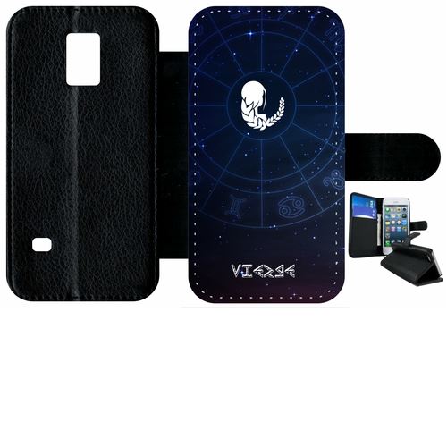 Etui À Rabat Samsung Galaxy S5 Mini Signe Astrologique Vierge