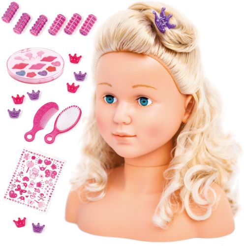 Bayer Ensemble de t&ecirc;te &agrave; coiffer de poup&eacute;e Super Model 27 cm 90005AB