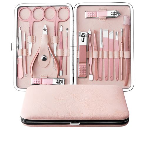 Nail 18Pcs En Acier Inoxydable Clippers Ciseaux Costume Set Manucure Kits BT153