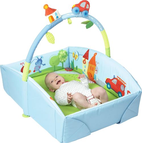 Haba Nid De Bebe Reve De Ville Bleu Vert 105 X 1 Cm Tapis D Eveil Achat Prix Fnac
