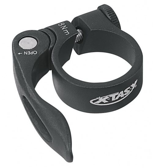 Xtasy Collier de selle SCQ-100 à dégagement rapide 34,9 mm noir