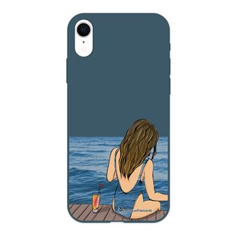 -17% sur Coque pour iPhone Xr Silicone Liquide Douce bleu ...