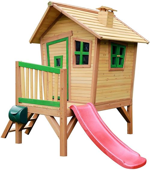 AXI Maison pour enfants avec toboggan Robin Bois