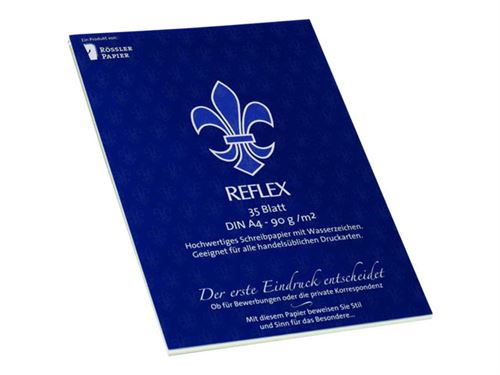 Rössler Reflex - Blanc - A4 (210 x 297 mm) - 90 g/m² - 35 feuille(s) papier filigrané