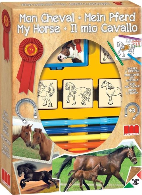 Multiprint jeu de couleurs Chevaux 12 pièces