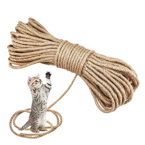 Comparer les prix de Flliberté 50m Corde de Jute Naturelle 6mm Corde Ficelle en Jute à 4 Couches Épaisseur