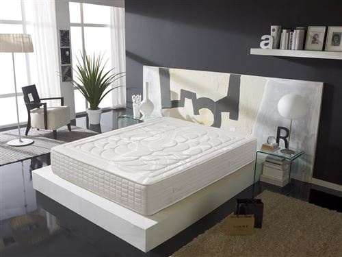Matelas Paris relax 7 zones à ressorts ensachés et mémoire de forme 27 CM 90X200