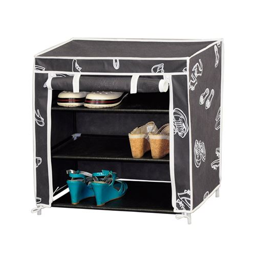 Armoire Zapatero 3 étagères en tissu