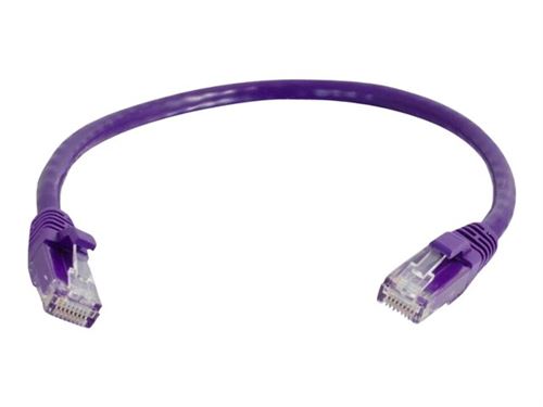 C2G Cat5e Booted Unshielded (UTP) Network Patch Cable - cordon de raccordement - 3 m - violet