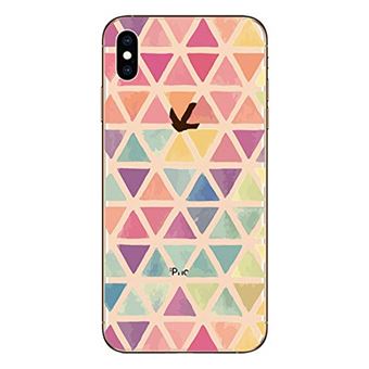 Coque Gel Souple Pour IPhone XS Max - Design Triangles - Anti-choc Et Résistante