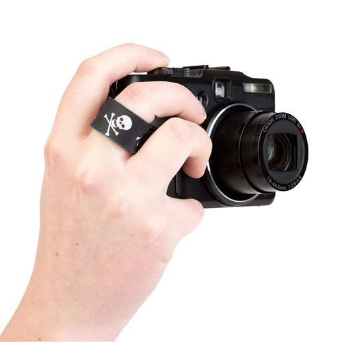 Optech USA Finger Cuff Sangle de doigt Tête de mort Noir