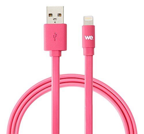 WE Câble USB/Lightning 2 m pour iPhone Fuchsia