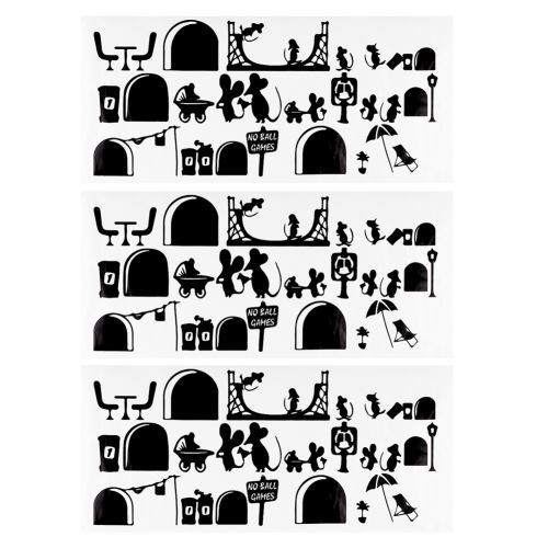 Autocollant Mural d'Escaliers Bricolage pour Décoration de Maison