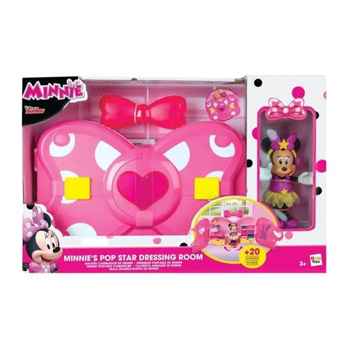 IMC Toys – Dînette Minnie Mouse – Plus De 30 Pièces : Théière, Tasses, Assiettes, Couverts, Sachets De Thé, Design Nœud Minnie, Sans Pile
