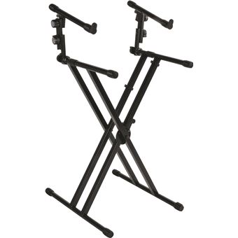 Quiklok QL642 Stand Clavier X Double avec Deux Niveaux Stands Clavier - 1