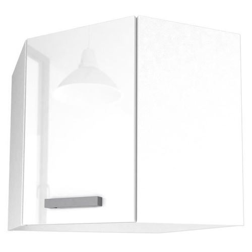 START Meuble de cuisine haut dangle L 58 cm - Blanc brillant