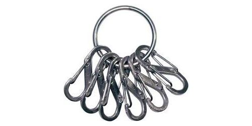 Porte-clés avec 6 mousquetons S-Binner argent NITE Ize
