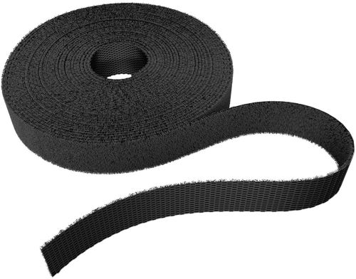 KabelDirekt 12,5 mm x 5 m Ruban serre-câble (réutilisable, noir)