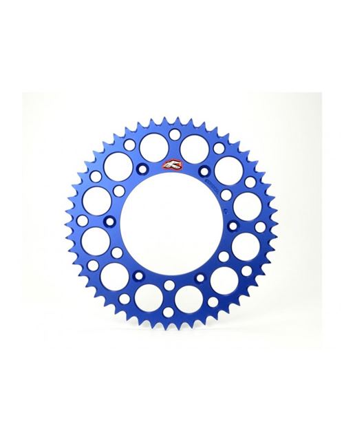 Couronne RENTHAL Ultralight™ 50 dents alu anti-boue pas 520 type 224U bleu