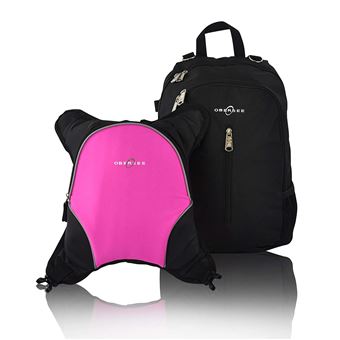 Obersee Rio Sac A Langer Sac A Dos Avec Refroidisseur Amovible Noir Rose De Obersee Sacs A Langer Achat Prix Fnac