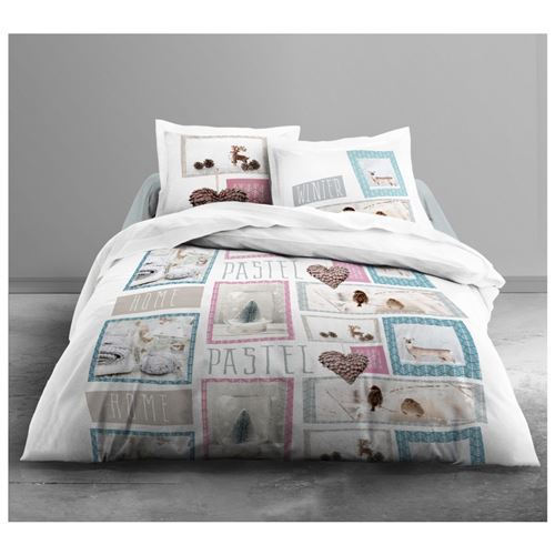 Parure de lit home pastel 240x220 - Today